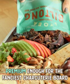 Ayoba Traditional Grass Fed Beef Biltong Slices (4 Ounce, Pack of 1) Keto Friendly Air-Dried Grass Fed Beef Paleo Snacks - Gluten Free, Whole 30 Approved, No Sugar, No Carb Meat Snacks 4.00 Ounce (Pack of 1) 20 81dk4054UZS