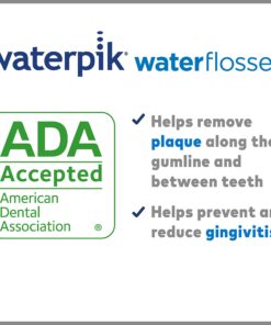 Waterpik Water Flosser Cordless Dental Oral Irrigator for Teeth with Portable Travel Bag and 3 Jet Tips, Cordless Freedom ADA Accepted, WF-03, White 15 81dk7 1UfrL