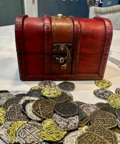 Beverly Oaks Metal Pirate Coins - Gold and Silver Spanish Doubloon Replicas - Fantasy Metal Coin Pirate Treasure (100) 100 51 81dkhTWyhoL