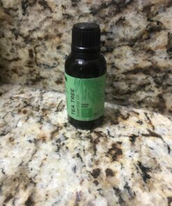 Tea Tree Essential Oil, 1 Fl Oz with Dropper - Undiluted Therapeutic Grade for Your Face, Skin, Hair and Diffuser - 100% Pure Melaleuca Oil for Acne, Toenails - by Pure Body Naturals 1 Fl Oz (Pack of 1) 46 81dkjo9FcAL