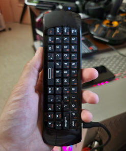 Rii K25 Multifunction Portable 2.4GHz Mini Wireless Fly Mouse Keyboard and Remote Control with Rechargeable Li-ion Battery (Black) 25 81dlVftQ24L