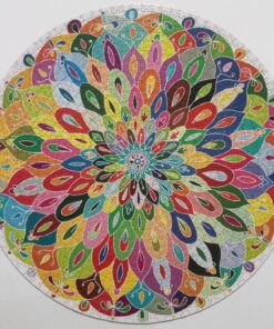 Bgraamiens Puzzle-Blooming Color-1000 Pieces Gradient Puzzle Color Challenge Blue Board Round Jigsaw Puzzles 49 81dlj4Gu6tL