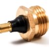 Camco RV Brass Blow Out Plug | Helps Clear Your RV's Water Lines During Winterization and Dewinterization (36153) Brass with Schrader Valve 17 81dlkPWloL