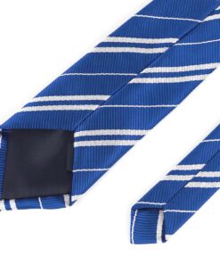 MISS FANTASY Halloween Cosplay Tie for Themed Party Costume Accessory Regular Length Classic Blue Necktie, Unisex Adult Cosplay, Tie Halloween Satin Toy Tie (M,58in) Blue-packed in Kraft Bag M, 58 inches length 22 81dm73JVMcL