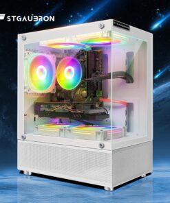 Alternative view of STGAubron Gaming Desktop PC,Intel Core i7-6700 up to 4.0G,32G DDR4,2T SSD,Radeon RX 580 16G GDDR5,600M WiFi,BT 5.0,RGB Fan x 3,RGB Keyboard&Mouse,RGB Mouse Pad,RGB BT Sound Bar,W10H64