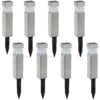 Morvat LED Auto Solar Powered Outdoor Path Lights with Stainless Steel & Durable Plastic for Garden Yard & Pathway, Bright Waterproof Landscape & Patio Lighting, Dusk to Dawn, White Light, 8 Pack 40 81dmjvKwSuL 1