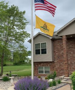 Alternative view of VSVO US American Flag 4x6 ft - Heavyweight Polyester US Outdoor Indoor Flags - Embroider Stars, Sewn Stripes, Brass Grommets USA Flags USA Flag 4x6