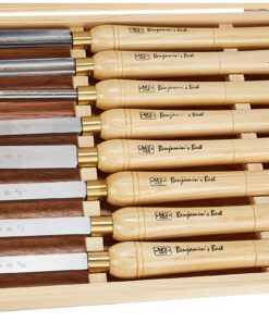 Alternative view of PSI Woodworking LCHSS8 Wood Lathe 8pc HSS Chisel Set