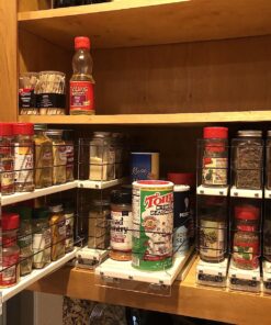 Vertical Spice - Cabinet Mounted Spice Rack Organizer - 3 Drawers, 30 Capacity - Sliding Cabinet Organizer - Pullout Shelves for Pantry Organization - Seasoning Storage - 6.9'' W x 10.75'' H x 10.6" D 6.9" W x 10.75" H x 10.6" D (222x2x11 DC) 32 81do5CDapjL