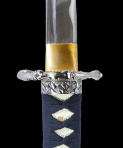 MAKOTO Handmade Sharp Japanese Katana Samurai Sword 40" - Serpent Cobra Snake Tsuba Black 13 81doKoqUmRL