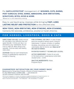 Alternative view of Farnam Purishield Wound & Skin Care Fast Acting Spray, Cleans and Treats Wounds on Horses, Dogs, Cats & Livestock 16 Ounces Wound Spray
