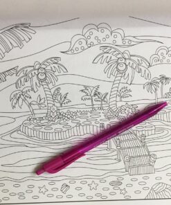 Adult Coloring Book: Island Dreams: Vacation, Summer and Beach: Dream and Relax with Gorgeous Illustrations Paperback, Large Print 29 81dora5DJnL