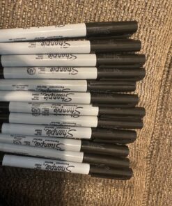 SHARPIE Permanent Markers, Ultra Fine Point, Black, 12 Count 33 81dpwxygT4L