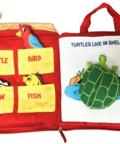 Pockets of Learning Right at Home Quiet Book, Animal Activity Busy Book for Toddlers and Children 14 81dqvBUKnFL