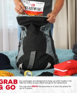 ReadyWise Outdoor Chili Mac with Beef, Freeze-Dried Backpacking and Camping Meals, Tasty Meals and Snacks for Hiking, Backpacking, or Emergency Preparedness, Pack of 6 12 81drZs5KToL