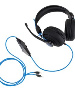 Alternative view of ENHANCE GX-H3 Computer Gaming Headset with Microphone & in-Line Controls - On-Ear Headset Design, Comfortable Headband & 3.5mm AUX for PC Computer, Desktop, Laptop (Blue and Black)
