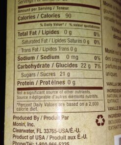 Monin - Organic Vanilla Syrup, Naturally Smooth Sweetness, Great for Coffee, Shakes, and Cocktails, Gluten-Free, Non-GMO (750 ml) 28 81dt1eMKh3L