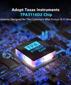 Fosi Audio V1.0G 2 Channel Class D Mini Stereo Amplifier for Home Speakers TPA3116 50W x 2 with Power Supply 31 81dt5URA52L