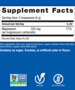 Natural Vitality Calm, Magnesium Citrate Supplement, Anti-Stress Drink Mix Powder - Gluten Free, Vegan, & Non-GMO, Raspberry Lemon, 16 oz 16 Ounce (Pack of 1) 39 81du6RLzR3L