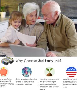 Limeink Compatible Ink Cartridges Replacement for Brother LC20e Ink Cartridges LC20e for Brother Printer Ink MFC-J985DW J5920DW J775DW J985DWXL for Brother LC20em Ink Cartridge (BK/C/M/Y) 10 Pack 7 81duEaC9CES