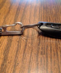 TI-EDC Titanium Keychain Carabiner Clip - Mini Quick Release Snap Hook and Key Ring, Key Organizer Holder for Men and Women Standerd 24 81dvEAktznL