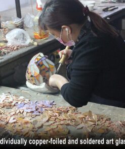 Design Toscano Lady Astor Demi-Lune Stained Glass Window Hanging Panel, 32 Inch, Amethyst Moon, 0.50" x 33.50" 16 81dwYicFcFL