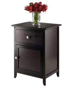 Winsome Eugene Accent Table, 18.9 inches, Espresso 35 81dykvuhyML