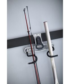 Rubbermaid FastTrack Garage Storage System Tool Hanging Kit, Garage Organization, Wall Mount Holder for Garden Lawn Tools 2 Rails, 4 Hooks 29 81dz0zHLZlL