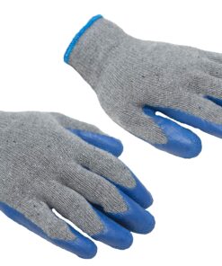 G & F Products - 3100L-DZ-Parent 12 Pairs Large Rubber Latex Double Coated Work Gloves for Construction, gardening gloves, heavy duty Cotton Blend Blue Large (Pack of 12) General Purpose 32 81dzXqqAH7L 1