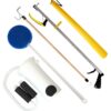 RMS Deluxe 5-Piece Hip Knee Replacement Kit - Ideal for Recovering from Hip Replacement, Knee or Back Surgery, Mobility Tool for Moving and Dressing (32 Inch Reacher) 5 Piece Set 13 81dznJgiNFL