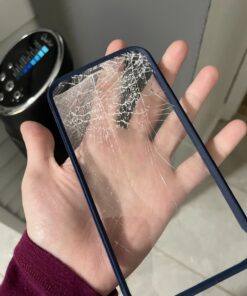 Miracase Glass Case for iPhone 12/ iPhone 12 Pro 6.1 inch (2020), Full-Body Clear Bumper Case with Built-in 9H Tempered Glass Screen Protector for iPhone 12/ iPhone 12 Pro,Dark Blue Dark Blue iPhone 12/12 Pro 6.1'' 38 81e vq86D8L