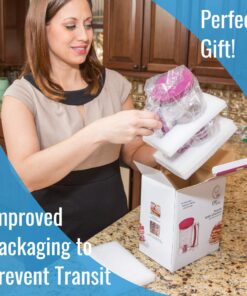 KPKitchen Pancake Batter Dispenser - Kitchen Must-Have Tool for Perfect Pancakes, Cupcake, Waffle, Muffin Mix - White Elephant Gifts - Baking Supplies for Griddle - Pancake Maker with Measuring Label 25 81e0KqU8QyL