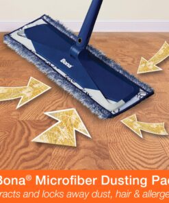 Bona Microfiber Pad Pack for Multi-Surface Hard Floors - 3-Pack Value - Use With Bona Mops - Includes Dusting Pad, Cleaning Pad, and PowerPlus Deep Clean Pad - Wood, Stone, Tile, Laminate, Vinyl Floor Variety Pack 16 81e17AubOVL