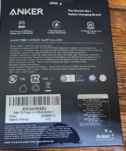 Anker USB C Charger, Anker GaNPrime 65W, 3-Port Fast Compact Foldable Wall Charger for MacBook Pro/Air, iPad Pro, Galaxy S22/S21, HP Spectre, Note 20/10+, iPhone 14/Pro, Pixel, and More Phantom Black 75 81e2ISUygCL