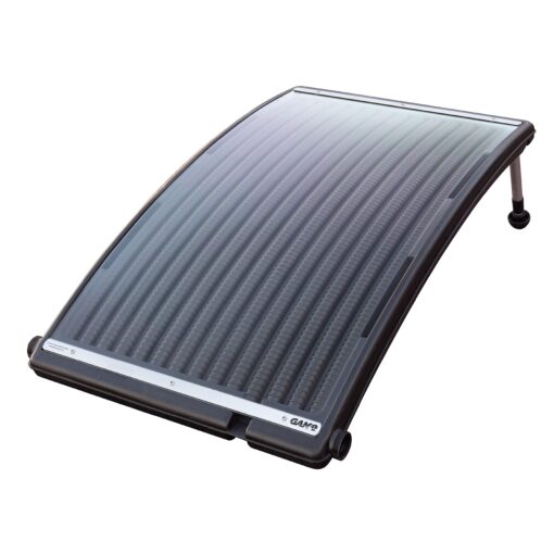 GAME 4721-BB SolarPRO Curve Solar Pool Heater, Made for Intex & Bestway Above-Ground and Inground Pools, Includes Intex Adapters, 2 Hoses & Clamps