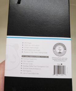 Panda Planner Undated Daily Planner - 90 Day Organization - Goals, Gratitude & Focus - Bonus Weekly & Monthly Agenda - Black - Hardcover Classic 49 81e3qjDSfYL