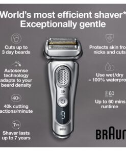 Braun Series 9 9330s Rechargeable Wet & Dry Men's Electric Shaver, Battery Powered 9330s Shaver 40 81e4BZbOw8L