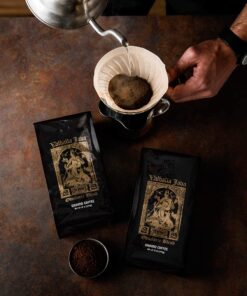 Death Wish Coffee Valhalla Java Odinforce Blend - Ground Dark Roast - Extra Kick of Caffeine- Arabica & Robusta Coffee Beans - Dark Roast Coffee - 2 Bags (12oz.) 21 81e4Oip9wDL
