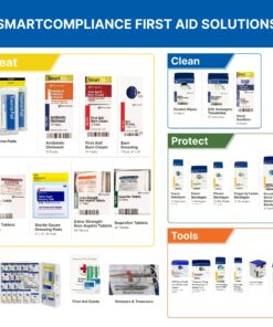 First Aid Only 1000-FAE-0103 50-Person SmartCompliance OSHA First Aid Kit for Businesses, Large Plastic First Aid Cabinet with Medications, 245 Pieces 21 81e4YPIJzYL