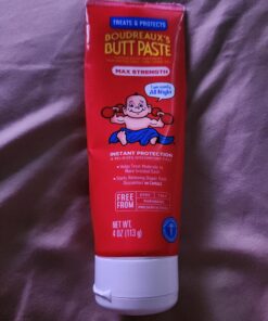 Boudreaux's Butt Paste Maximum Strength Diaper Rash Cream, Ointment for Baby, 4 oz Tube 4 Ounce 28 81e4vA0gHL