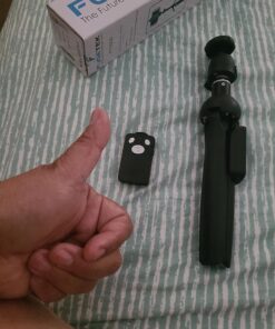 Fugetek 48" Compact Selfie Stick & Tripod, Extendable, Wireless Bluetooth Remote, Lightweight Aluminum, Travel Ready, Compatible with iPhone 14 13 12 Pro Xs Max Xr X 8Plus 7 & Android Black 29 81e5mPA6FgL