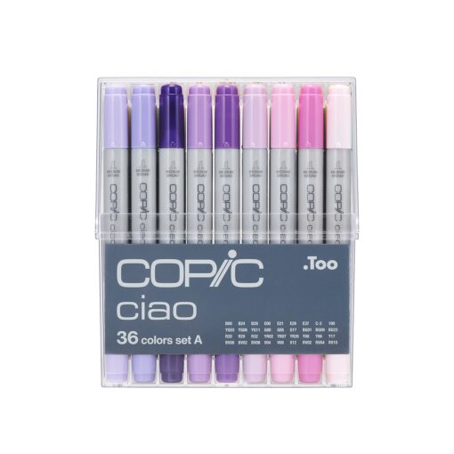 Copic I36A Ciao Markers Set A, 36-Piece