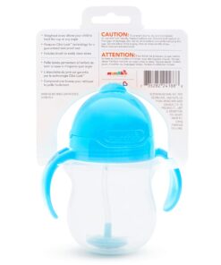 Munchkin® Any Angle™ Weighted Straw Trainer Cup with Click Lock™ Lid, 7 Ounce, Blue 1 Count (Pack of 1) 39 81e6I6zit L
