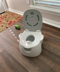 Munchkin® Arm & Hammer Multi-Stage 3-in-1 Potty Seat, (Potty Chair, Trainer Ring and Step Stool), Grey 44 81e6LRYdr3L