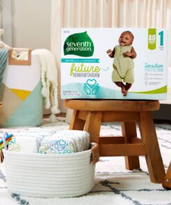 Seventh Generation Baby Diapers Size 1 Sensitive Protection Free & Clear Size 1, 80 Count (Pack of 1) 23 81e6hyq9pFL