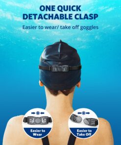 Aegend Swim Goggles, 2 Pack Swimming Goggles No Leaking Adult Men Women Youth Aqua & Bright Rose 26 81e75uuhJVL