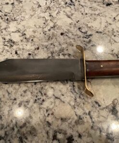 SZCO Supplies 15” Classic Wood Handle Carbon Steel Bowie Blade Outdoor Survival Knife,Brown/Brass 49 81e7Zv79cTL