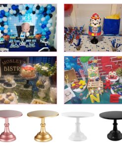 Grand Baker Cake Stand 10 inch Wedding Cake Tools Adjustable Height Fondant Cake Display Accessory for Party bakeware (Black) Black 21 81e8CK5eIUL