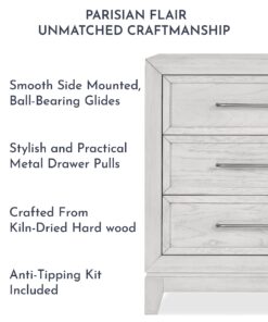 Evolur Lourdes Double Dresser in Greyhound, Comes with Six Spacious Drawers, Made of Hardwood, Included Anti Tipping Kit, Dresser for Nursery, Bedroom, Wooden Nursery Furniture 10 81e8ijgHTL