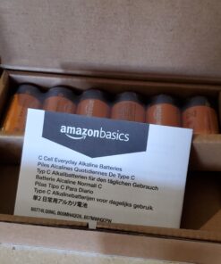 Amazon Basics 12-Pack C Cell Alkaline All-Purpose Batteries, 1.5 Volt, 5-Year Shelf Life 12 Count (Pack of 1) 32 81eA 7mNXdL